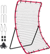 VEVOR Baseball And Softball Rebounder Net, 4 x 5.5 ft PitchBack Baseball Pitching Nest, Pitch Return Trainer Rebound Net with Pitching Target, All Angle Fielding Rebound Net for Grounders Pop Flies
