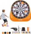 VEVOR Inflatable Soccer Dart Board, over 6 ft High Giant Soccer Dart Board with 4 Kick Balls 6 Darts 6 Axe & Air Pump, 3-Min Setup, Ideal for Giant Yard Games, Giant Kick Darts Game, Soccer Dart Game