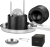 VEVOR Ice Ball Press, 2.4" Ice Ball Maker, Aircraft Al Alloy Ice Ball Press Kit for 60mm Ice Sphere, Ice Press with Tong and Drip Tray, for Whiskey, Cocktail, Bourbon, Scot on Party & Holiday, Black