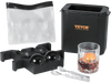 VEVOR Ice Ball Maker, Crystal Clear Ice Ball Maker 2.36inch Ice Sphere Maker with Storage Bag and Ice Clamp, Round Clear Ice Cube 2-Cavity Ice Press Maker for Whiskey Scotch Cocktail Brandy
