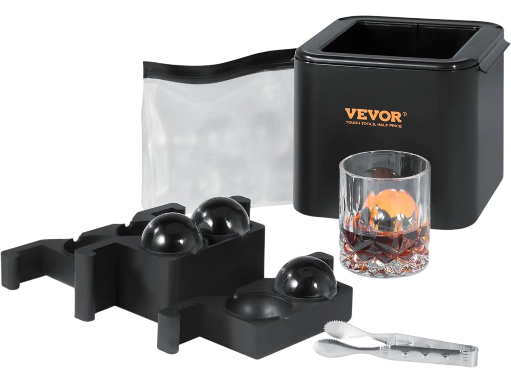 Vevor Ice Ball Maker Crystal Clear 2.36