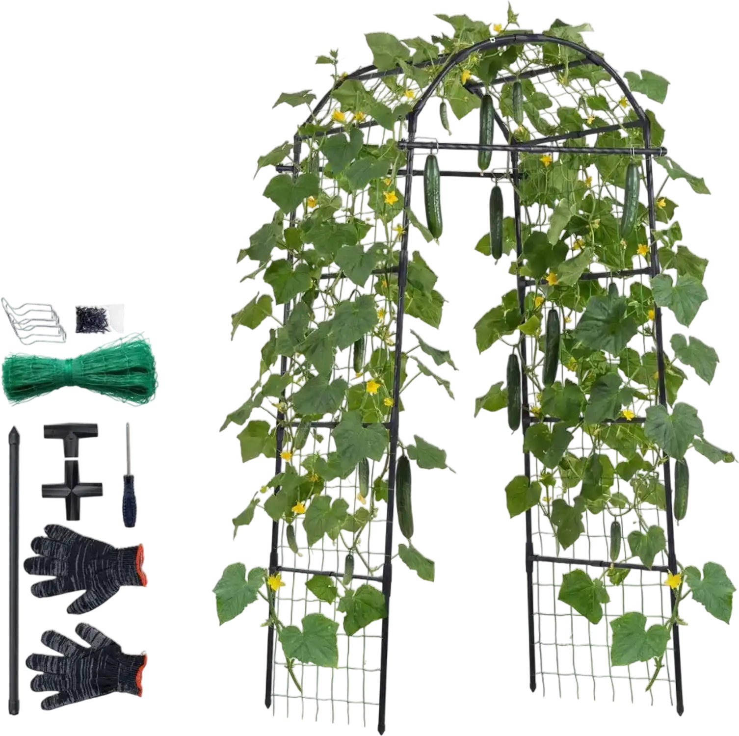 Vevor Garden Trellis U-Shape Metal Arch Plant Support 32