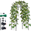 VEVOR Cucumber Trellis, U-Shape Garden Trellises for Raised Bed, Metal Arch Plant Support for Vine, Climbing Plants Outdoor, Peas, Beans, Zucchini, Tomato, Squash, Flower (32.01 x 31.5 x 80.71 in)