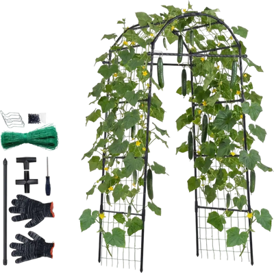 Vevor Garden Trellis U-Shape Metal Arch Plant Support 32