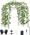 VEVOR Cucumber Trellis, U-Shape Garden Trellises for Raised Bed, Metal Wide Top Arch Plant Support for Vine, Climbing Plants, Peas, Beans, Zucchini, Tomato, Squash, Flower (71.26 x 64.96 x 82.68 in)