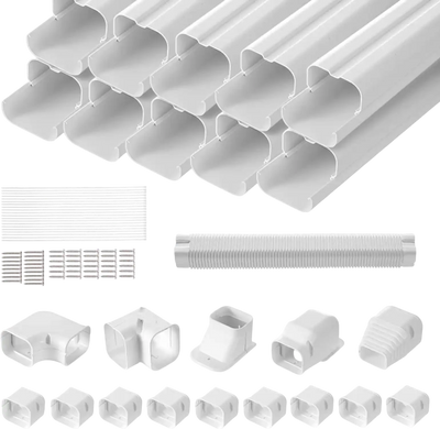 Vevor Mini Split Line Set Cover 17.7' White New