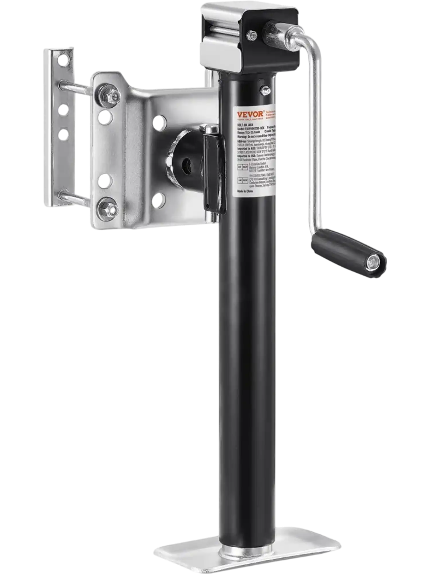 Vevor Trailer Jack 5,000 lbs Bolt-On Swivel Tongue Jack 14.3