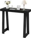 VEVOR 36 in Console Table, Modern Desk Behind the Couch, Wooden Rectangle Entrance Desk, Narrow Long Sofa Table Accent Stand, Ideal for Hallway, Bedroom, Living Room, Foyer, Easy Assembly, Black