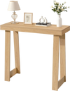 VEVOR 36 in Console Table, Modern Desk Behind the Couch, Wooden Rectangle Entrance Desk, Narrow Long Sofa Table Accent Stand, Ideal for Hallway, Bedroom, Living Room, Foyer, Easy Assembly, Burlywood