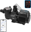 VEVOR Variable Speed Pool Pump, 2 HP, AC 220-240V, 145 GPM, In/Above Swimming Pool Pump with Filter Basket, Powerful Self Priming, Programmable Timer, for Inground and Above Ground Swimming Pool