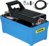 VEVOR Air Hydraulic Pump 10000 PSI Air Over Hydraulic Pump 1/2 Gal Reservoir Air Treadle Foot Actuated Hydraulic Pump 3/8" NPT with 6.56 ft Hose 2 Connector Single Acting for Car Repair (Blue)
