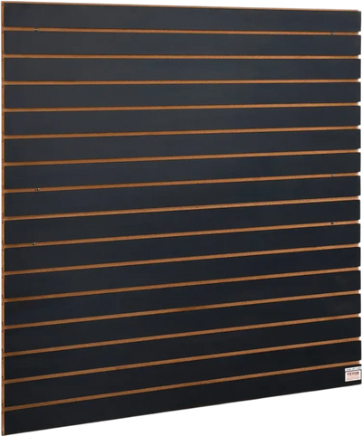 VEVOR Slatwall Panels, 4 ft x 2 ft Black Garage Wall Panels 24