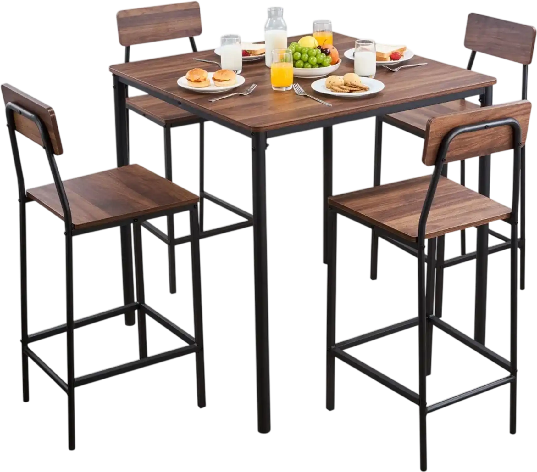 Vevor Bar Table 5-Piece Pub Table and Chair Set 35