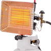 VEVOR Propane Tank Top Heater, 13000 BTU Rapid Heating 180-Degree Infrared Radiant Tank Top Gas Heater, Stepless Temperature Adjustment for Ice Fishing/ Hunting/Outdoor Work, Single Burner Square