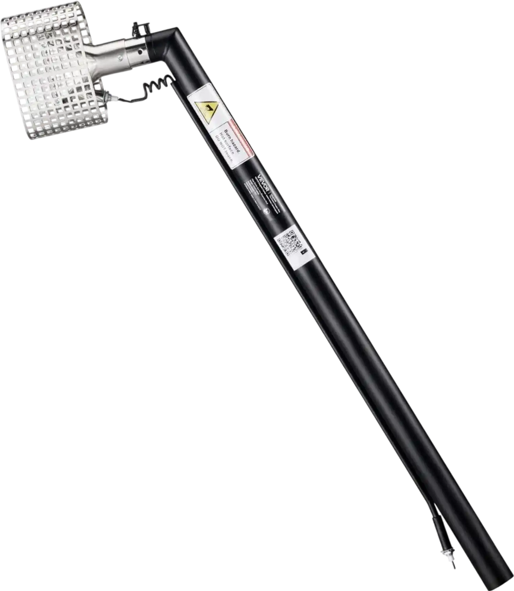 VEVOR 3FT Extension Pole for Heat Gun, Only Compatible with DR.Shrink Propane Heat Guns, Extended Reach Rod for Fast Heat-Shrink Wrapping, Combustor Head Included