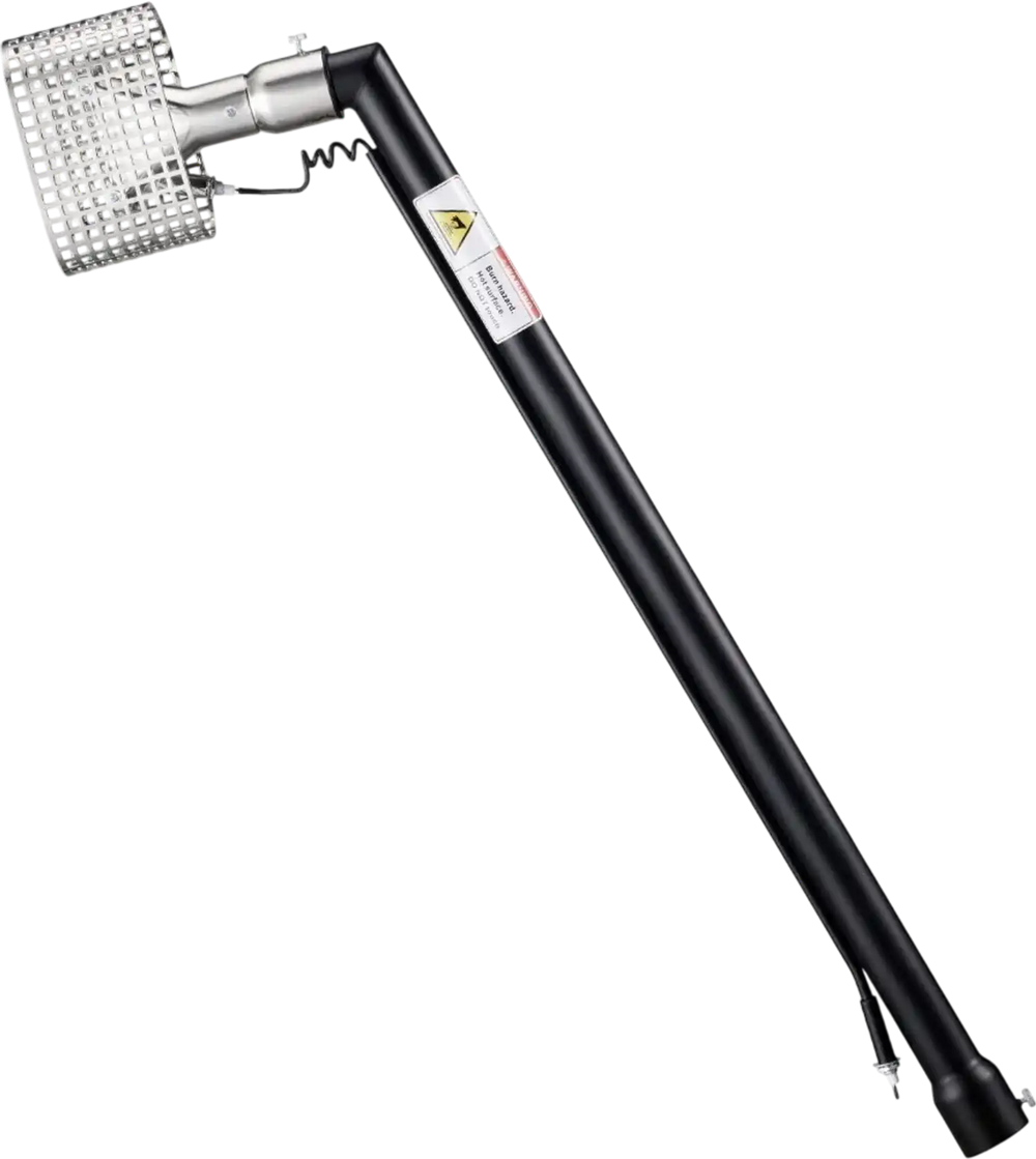 VEVOR 3FT Extension Pole for Heat Gun, Only Compatible with VEVOR Propane Heat Guns, Extended Reach Rod for Fast Heat-Shrink Wrapping, Combustor Head Included