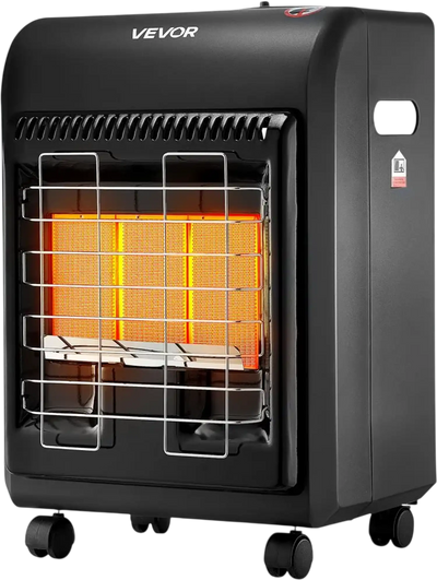 VEVOR Propane Heater, 6000 to 18000 BTU Propane Cabinet Heater with 3 Modes Temp Settings & Tip-over Protection, Garage Radiator Heat up to 450 Sq.Ft, for Camping,Garage, Patio,Indoor/Outdoor