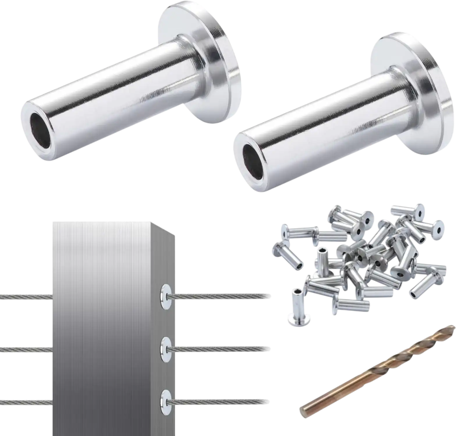 Vevor Protector Sleeves 81-Pack T316 Stainless Steel for 1/8