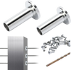 VEVOR 121 Pack T316 Stainless Steel Protector Sleeves for 5/32" 3/16" Wire Rope Cable Railing, DIY Balustrade T316 Marine Grade, Come with A Free Drill Bit, Silver