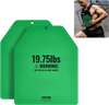 VEVOR Weight Vest Plates, 19.75 LB Pairs, Premium Steel Weighted plates, Contoured Ergonomic Fit – WODs, Additional Weight for Weight Vests, for Strength Training, Running, Fitness, Heavy Workouts