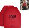 VEVOR Weight Vest Plates, 8.75 LB Pairs, Premium Steel Weighted plates, Contoured Ergonomic Fit – WODs, Additional Weight for Weight Vests, for Strength Training, Running, Fitness, Heavy Workouts