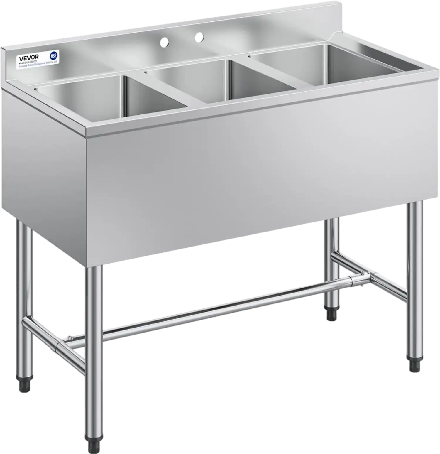 Vevor Commercial Sink 3-Bay 38.5
