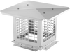 VEVOR Chimney Cap, 9 x 9 inch, 304 Stainless Steel Fireplace Chimney Cover, Not Easily Toppled & Practical Accessories & Easy Installation, Fits Mesh Flue Covers Outside Clay Flue Shingles, Silver