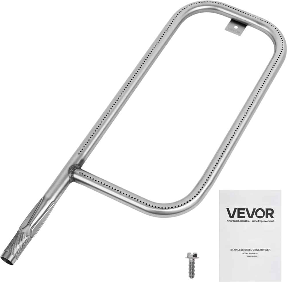 VEVOR Grill Burner Tube for Weber Q200, Q220, Q2000, Q2200, Q2400, 20.5 inch 304 Stainless Steel Tube Burner for Weber 396000, 396001, 396002, 566002, 53060001, Replacement Part 60041, 69956, 41862