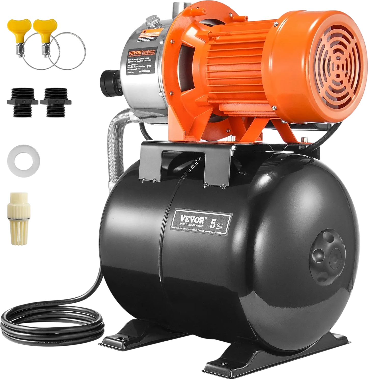 Vevor Shallow Well Pump 1.6 HP 1320 GPH with 30/50 PSI Pressure Switch New