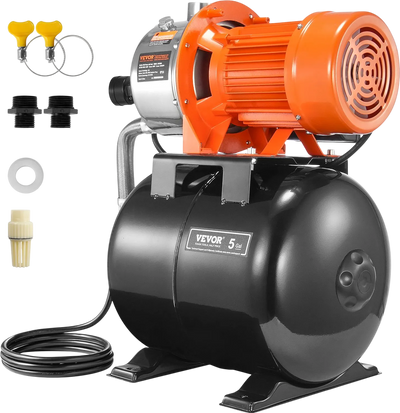 Vevor Shallow Well Pump 1.6 HP 1320 GPH with 30/50 PSI Pressure Switch New