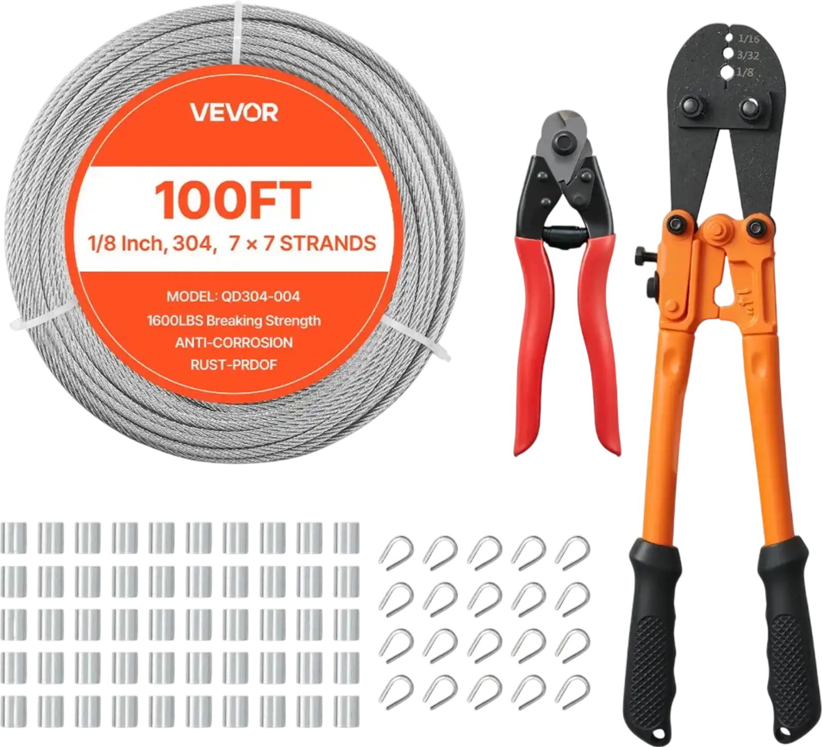 Vevor Wire Rope Kit 1/8