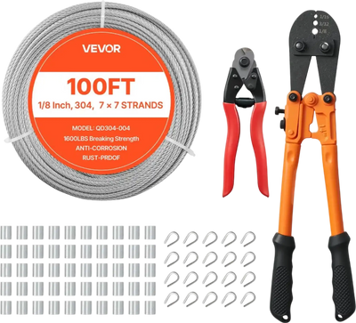 Vevor Wire Rope Kit 1/8