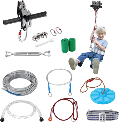 Vevor Zipline Kit 60' Outdoor Playground Set New