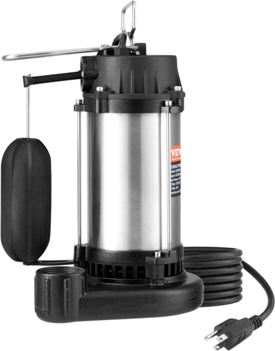 Vevor Sewage Pump 1HP 5770 GPH 34' Lift Submersible Water Pump New