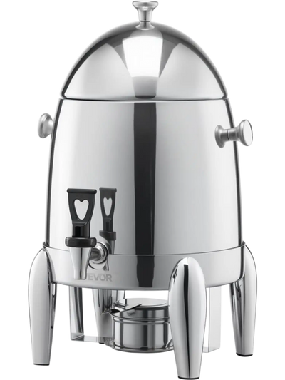 Vevor Beverage Dispenser 2.7 Gal Stainless Steel Hot & Cold Drink Server New
