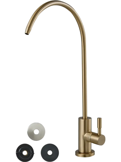Vevor Faucet Reverse Osmosis Drinking Water Filter Brushed Gold New