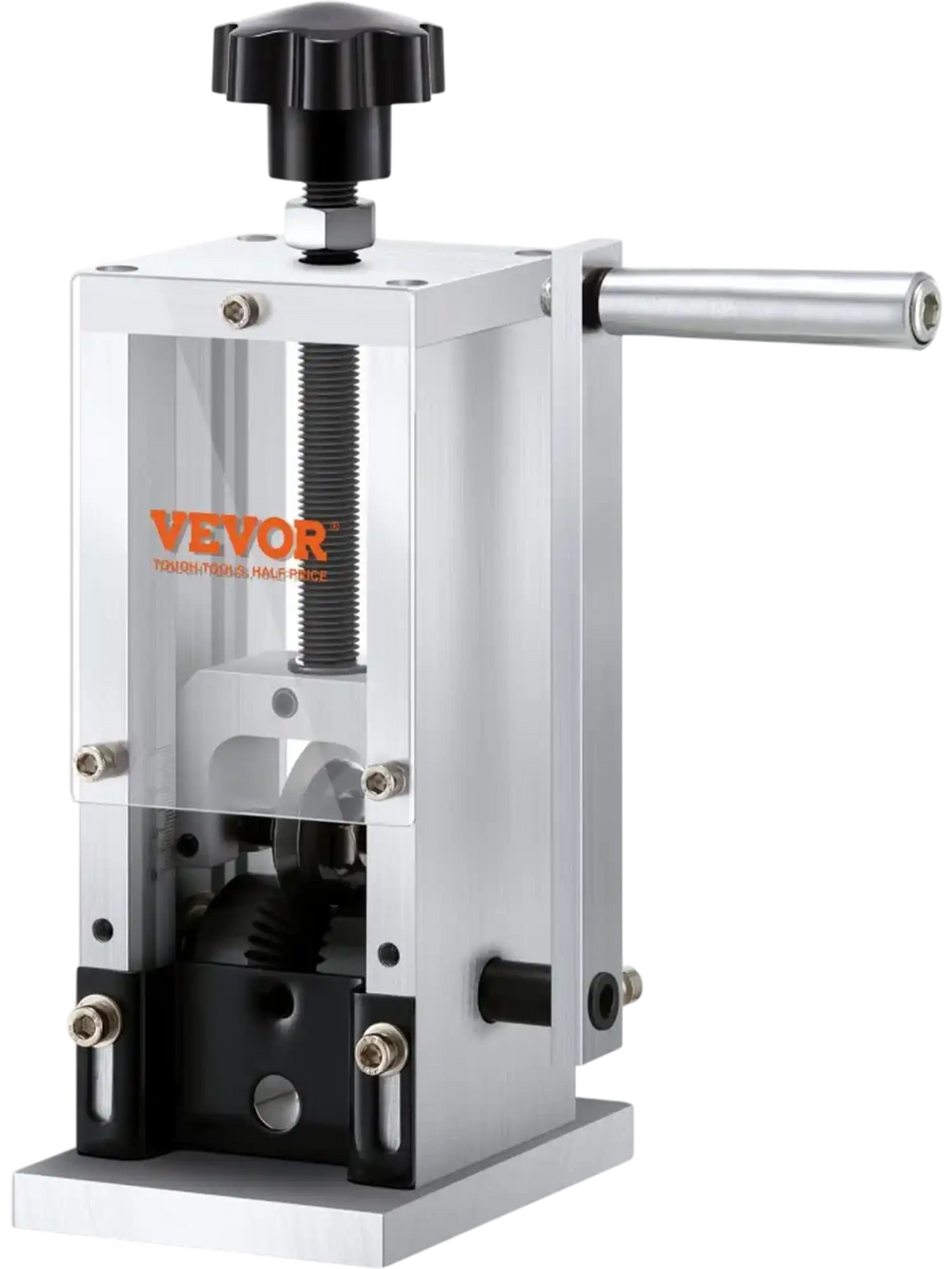 VEVOR Wire Stripping Machine,Wire Stripper with Hand Crank or Drill Powered,0.06''-1.18'' Copper Wire Stripper,Visible Stripping Depth Reference,Portable Aluminum Frame Wire Peeler