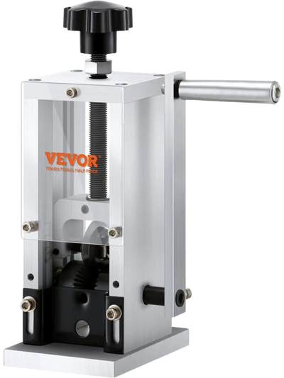 VEVOR Wire Stripping Machine,Wire Stripper with Hand Crank or Drill Powered,0.06''-1.18'' Copper Wire Stripper,Visible Stripping Depth Reference,Portable Aluminum Frame Wire Peeler