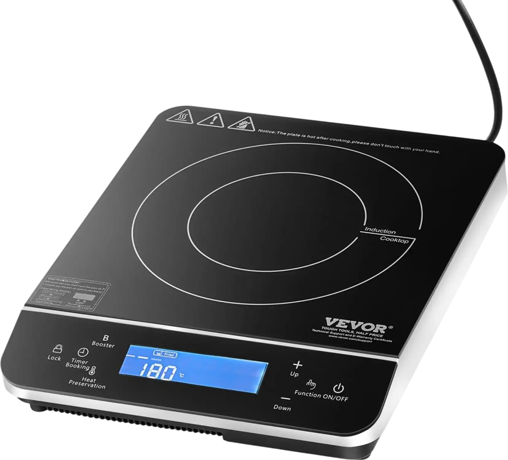 Vevor Induction Cooktop Portable 1500W Countertop Burner New