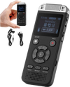 VEVOR Digital Voice Recorder, 128GB, Voice Activated Recorder with Playback, Audio Recording Device with Password USB, 8730 Hours of Storage 40 Hours of Continuous Recording, for Lectures, Meetings