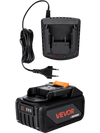 VEVOR 20V MAX, Portable Battery and Charger Combo, AC 110V, 4.0 Ah Lithium-Ion Battery Pack, 4000 mAh Large Capacity, Extended Runtime, Compatible with Series Tools, for Replacement and Fast Charging