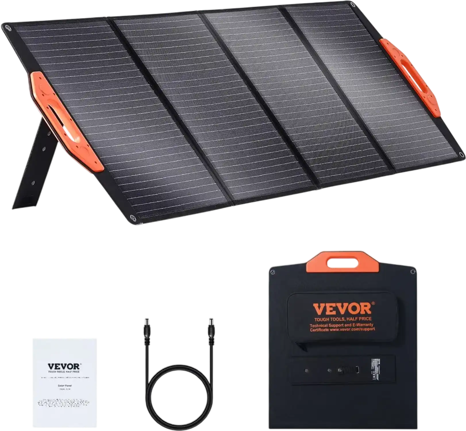 Vevor Solar Panel Portable Monocrystalline 120W Foldable ETFE Charger New