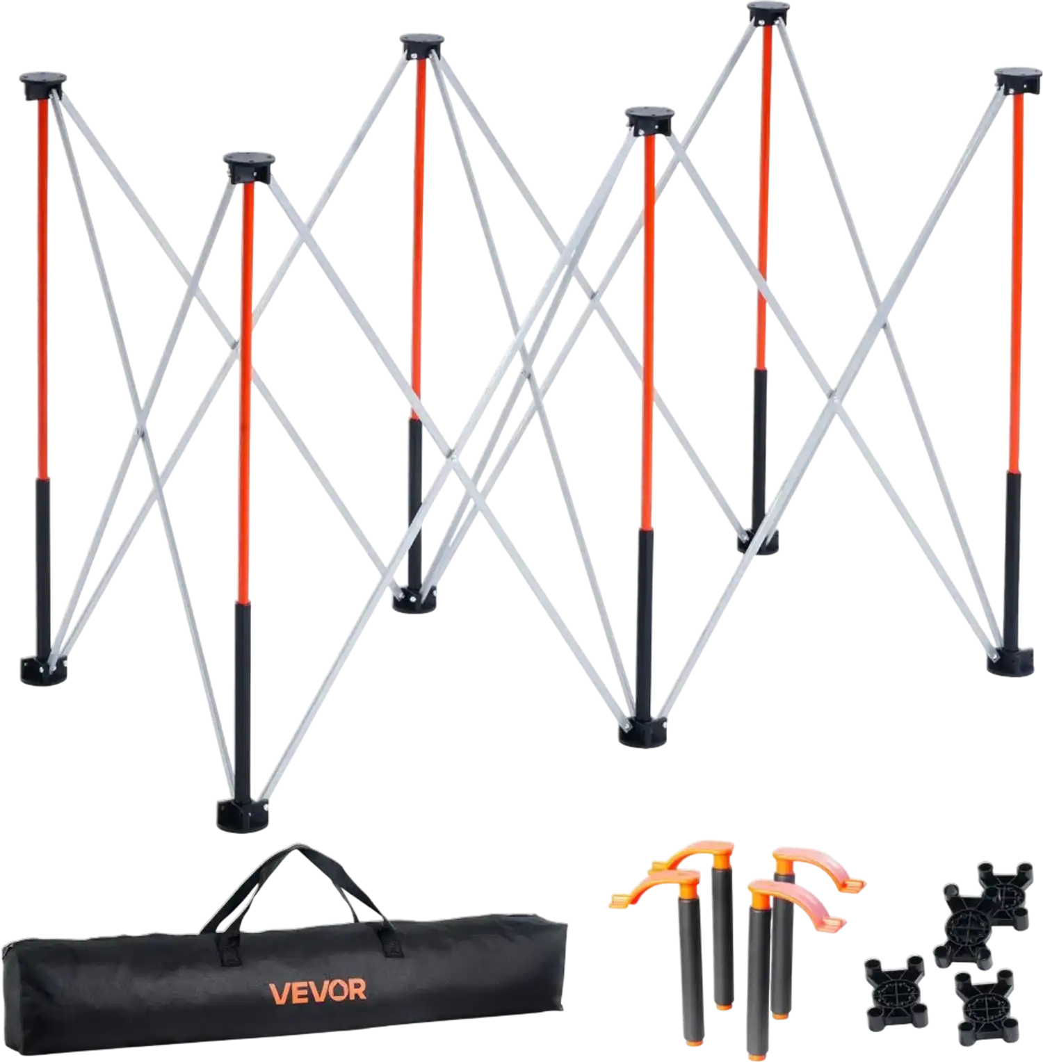 Vevor Workstand Portable Folding Collapsible 4.16 x 2.18' 2500 lbs New