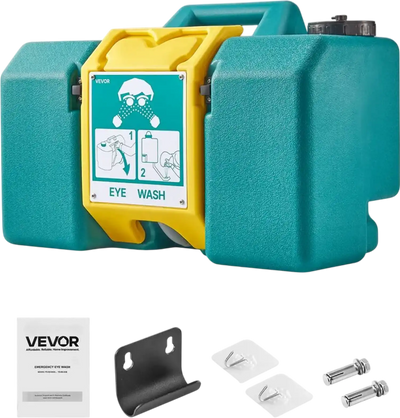 Vevor Eyewash Station 8 Gallon Portable OSHA-Approved Emergency Unit Green New