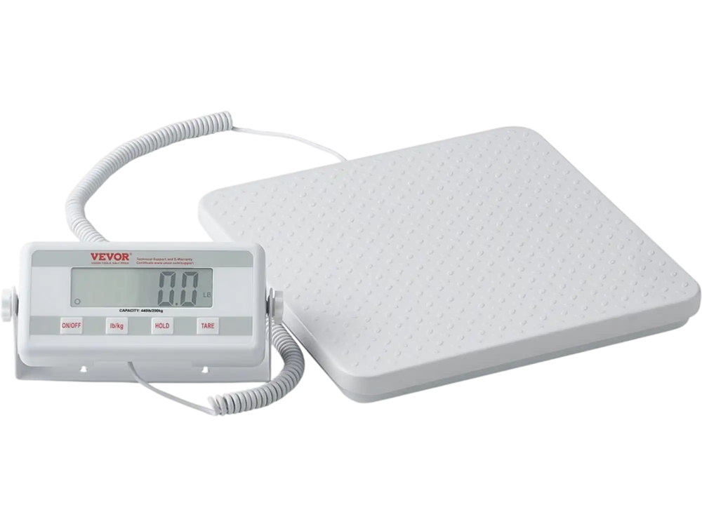 VEVOR Portable Medical Scale, Professional Physician Scale for Weighing - with Anti-slip Platform, 2 Units, Hold & Tare Function, Digital Physician Weight Scale for Gym Home Hospital, 440LBS Capacity