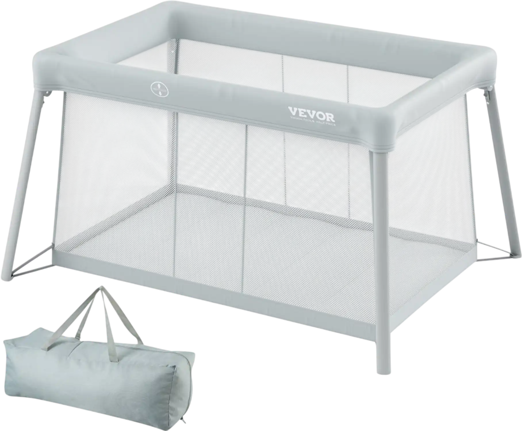 Vevor Travel Crib Portable Baby Play Yard with Soft Mattress Pad New