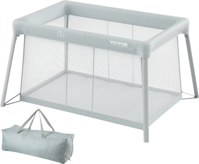 Vevor Travel Crib Portable Baby Play Yard with Soft Mattress Pad New