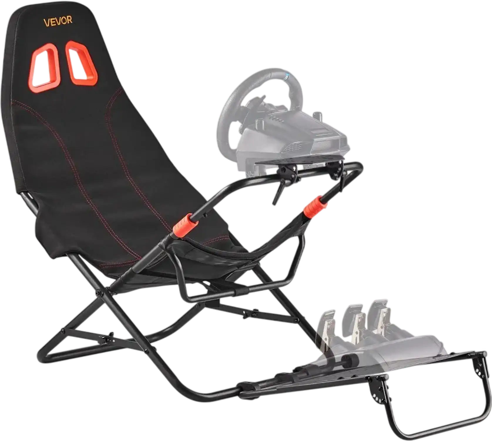 Vevor Racing Wheel Stand Foldable Adjustable Steering Sim Stand with Seat New