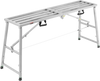 VEVOR Work Platform, 4 Gear Adjustable Height, Folding Alloy Steel Step Ladder, Portable Scaffolding Platform, 800 lb Load Capacity, Non-Slip Rubber Feet, Drywall Painting Stool, Cleaning & Washing
