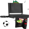 VEVOR Stadium Seat, Folding Bleacher Chair with Back Support and Thick Cushion, Padded Stadium Seat for Bleacher Includes Shoulder Strap, Hooks, Cup Holder, and Side Pocket, Black Bleachers Chair